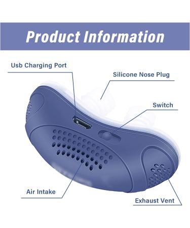 Adjustable Electric Anti Snore Device with Intelligent Massage - Green, Size 60 x 25.2 x 39mm - Buy Online on GoSupps.com