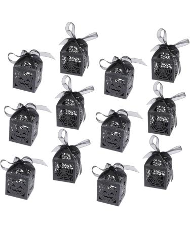 Mobestech 150 Pcs Halloween Hollow Candy Box Black Spider Treat Boxes Halloween Party Treat Boxes Party Boxes for Kids Halloween Goodie Bags Black Candy Boxes Hollow Out Ribbon Child Pumpkin - Buy Online on GoSupps.com