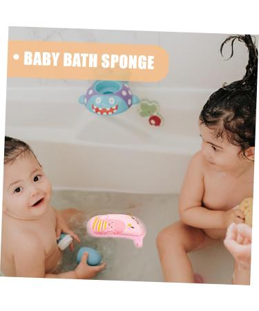Beavorty Pink Bath Pouf & Scrubber Accessories for Newborns | Comfortable Bathing Tool for Kids - Perfect Shower Companion - Buy Online on GoSupps.com