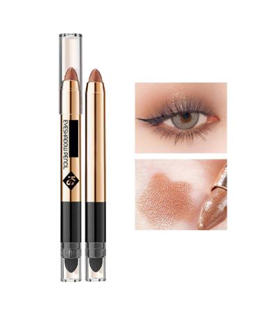 2 Shadow Pencil | Waterproof Long Lasting Eyeshadow Stick for Women Girls 2 in 1 Eyeshadow Stick Gives You Up to 12 Hours of Smudge-Proof Eyeshadow Makeup Milk Tea Brown Shzons 2 Pcs 03#milk Tea Brown