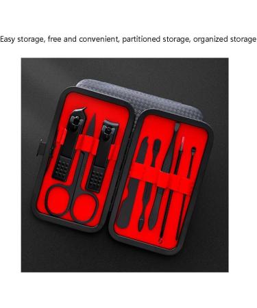 Nail Clippers Set Stainless Steel Fingernail Clippers Ultra Sharp Sturdy Nail Cutter with Nail File Used Men and Women (Color : Black) - Buy Online on GoSupps.com