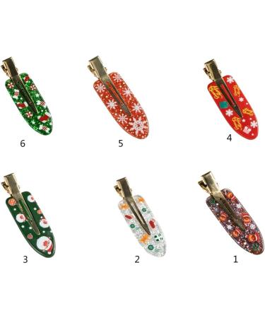 hgnxa Christmas Tree No Crease Mistletoe Hair Clip Glitter Hairpin for Women Girls Ladies New Year Hair Clip Holiday Headwear 1 - Buy Online on GoSupps.com