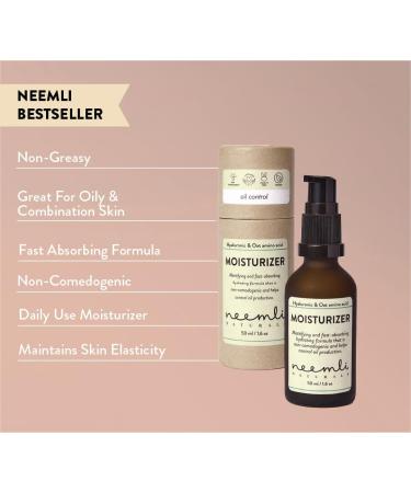 Neemli Naturals Hyaluronic & Oat Amino Acid Moisturizer Fast Absorbing Hydrating Formula Water Gel Daily Face Moisturizer for All Skin Types 50ml - Buy Online on GoSupps.com