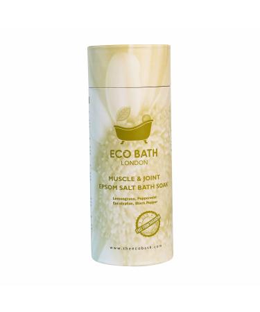 Eco Bath London Muscle and Joint Epsom Salt Bath Soak 1KG Tube Muscle Bath Salt Made with Neroli Geranium and Chamomile Essential Oils Magnesium Bath Salts Muscle Soak Best to Use After Workout Muscle and Joint 1 kg (Pack of 1)