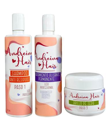 Kit de Keratina Org nica: Tratamiento de Alisado Permanente con Keratina Colombiana Efectos Iguales al Alisado Brasile o para Uso Profesional