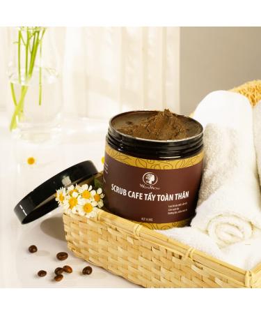 Buy Coffee Body Scrub (17.6oz) - Authentic Vietnamese Exfoliant for Smooth Skin - International Shipping Available - Buy Online on GoSupps.com