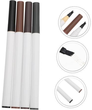 Angoily 12 Pcs Four Forked Eyebrow Pencil Miss Brush Water Proof - Buy Online on GoSupps.com