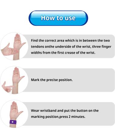 Motion Sickness Wristbands - Natural Nausea Relief for Kids & Adults - Buy Online on GoSupps.com