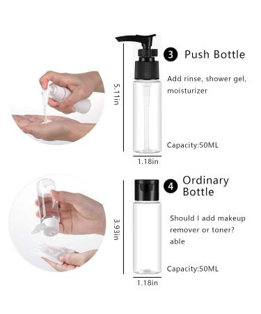 Travel Essentials: 8-Piece Travel Size Toiletries Set & Bottles for Flying - Organize Shampoo Lotion Face Cream & More - Buy Online on GoSupps.com