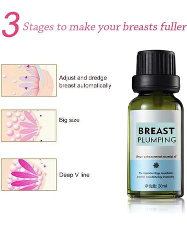 Essential Breast Enlargement & Tightening Oil - 3 PCS | Natural Plant Essence for Firmness & Elimination of Breast Folds - Buy Online on GoSupps.com
