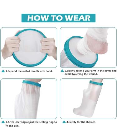 Waterproof Shower Leg Cast Covers Reusable Seal-Tight Original Cast Protector Waterproof Cast Cover Leg for Broken Surgery Foot and Ankle Cast Covers (Ankle) - Buy Online on GoSupps.com
