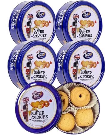 Zamfoods Deluxe Danish Butter Biscuit Assortment 140g Christmas Gift Set - British Treats Mothers & Father's Day Gift Cookie Gift (6 Boxes)
