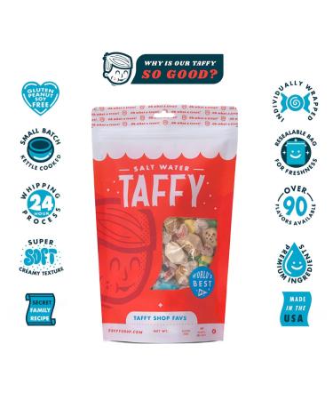 Taffy Shop Favorites Mix - Assorted Salt Water Taffy Bulk | Gourmet Candy (32oz) | International Shipping Available - Buy Online on GoSupps.com