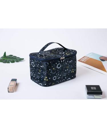 Jooneng Travel Makeup Bag - Waterproof Cosmetic Storage for Women - Portable Starry Sky Wash Bag - Buy Online on GoSupps.com