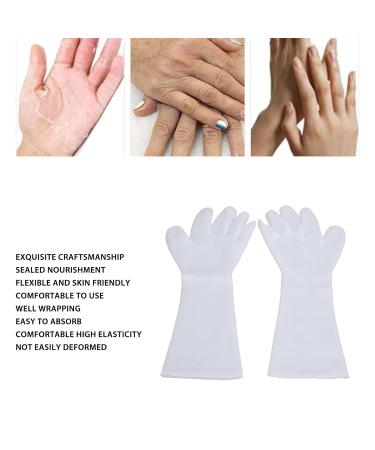 Hands Moisturizing Gloves Reusable White Nourishing Skin Gel Liner 1 Pair Long Moisturizing Gloves Skin Frendly for Hands Repair for Most Women - Buy Online on GoSupps.com