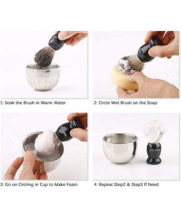 Mxzzand Shaving Brush - High Density Quick Drying Hair Shaving Brush for Foam | International Shipping Available - Buy Online on GoSupps.com