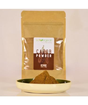 Sovegean Carob Powder 3 52oz/100g-Raw Vegan Gluten Free Carob Powder Superfood-100% Pure and Natural - Buy Online on GoSupps.com