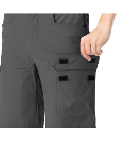 Rdruko Men's Quick Dry Cargo Shorts - Dark Grey, 36 - Buy Online on GoSupps.com