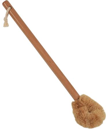 qazaa Updated Modern Version Toilet Bowl Brush Natural Coconut Fiber Brush and Beechwood Handle for Bathroom Toilet - Sturdy Deep Cleaning Toilet Cleaning Brush with Hanging Hook - Buy Online on GoSupps.com