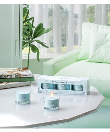 Seren Ocean Scented Candle Gift Set | Anxiety Relief | Relaxation Gifts for Women/Men | 3 Votive Candles - Buy Online on GoSupps.com