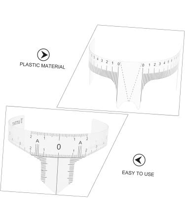Ipetboom 10pcs Eyebrow Design Ruler Eyebrow Ruler Tool Nose Bridge Measuring Ruler Cosmetic Auxiliary Tool - Buy Online on GoSupps.com