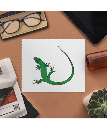 Buy LC00023396 Microfiber Lens & Eyeglass Cleaning Cloths - Curly Green Lizard - Pack of 2 | International Shipping Available - Buy Online on GoSupps.com