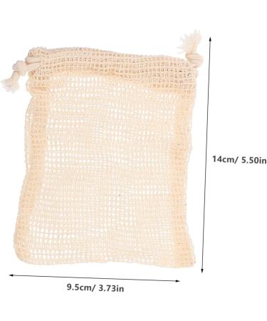 WOONEKY 8pcs Soap Storage Bag Foaming Bag Saver Bags Bar Soap Pouch Mesh Organizer Bags Cotton Linen - Buy Online on GoSupps.com
