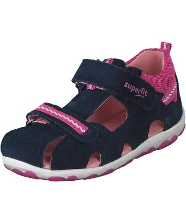 Superfit Girl's Fanni Sandals - 4.5 UK Child - Blue Pink | Comfortable and Stylish - Buy Online on GoSupps.com