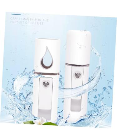 1pc Rechargeable Facial Sprayer Usb Mini Face Spray Device Steamer Spray Meter Humidifier Handheld 11.5*3cm White - Buy Online on GoSupps.com