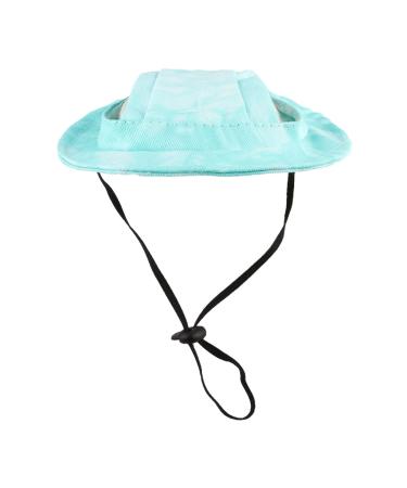 Fischerhut for dogs fishing hat for cats |Outdoor sun protection pepper hats-adjustable fishing hat dog costume with ear holes for small extra small dogs pugs chihuahua shih tzu green s