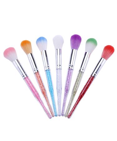 Beautifultracy 7 Pieces Soft Nail Art Dust Remover Powder Brush Cleaner for Acrylic and Makeup Powder Blush Brushes Multi-colored - Buy Online on GoSupps.com