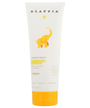 Alaffia Baobab Baby 2-In-1 Shampoo & Body Wash Chamomile 8 fl oz (236 ml)