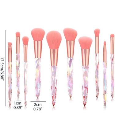 10 set of 10 Pieces Women Makeup Brushes Set Universal Ladies Fan Shaped Blush Foundation Cosmetic Brushes Applicator Tools Pink 10 set of (Pink) - Buy Online on GoSupps.com