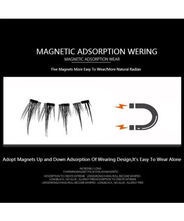 Mimoqk Reusable Magnetic Eyelashes - Reusable False Eyelashes Easy To Wear And Remove Wispy Strip Lashes For Light Fine Makeup - Buy Online on GoSupps.com