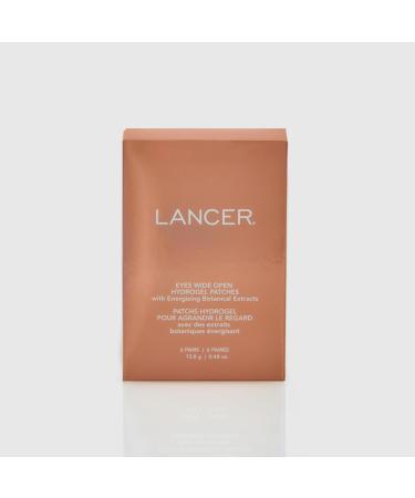 Lancer Skincare Eyes Wide Open Hydrogel Under Eye Patches with Energizing Botanical Extracts Gel Eye Patches for Under Eye Revitalization (12 Eye Gel Patches)
