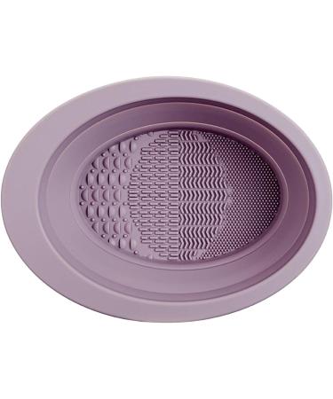 Brush Cleaner | Silicone Foldable Brushes Scrubber Bowl | Makeup Brush Cleansing Tool Portable Suitable For Makeup Brush Makeup Sponge Powder Puff Purple - Buy Online on GoSupps.com