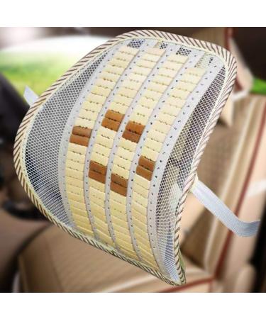 BESPORTBLE Lumbar Support Pillow - Bamboo Back Support Cushion for Car Seat & Office Chair (Beige) - Ergonomic Comfort & Fatigue Relief - Buy Online on GoSupps.com