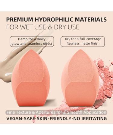 Dolovemk | Extra Large Beauty Egg Blender Makeup Sponge Face Foundation Blending Puffs Height:8.5cm(Dry)/10cm(Wet) (Pink) - Buy Online on GoSupps.com