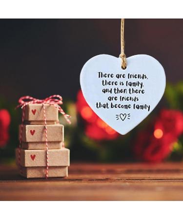 Plaque + Bag Thank You Gift for Friend Never Forget Difference You Make Hanging Ornament Acrylic Hanging Heart Plaque Gift Hanging for Best Heart Plaque Gift - Buy Online on GoSupps.com