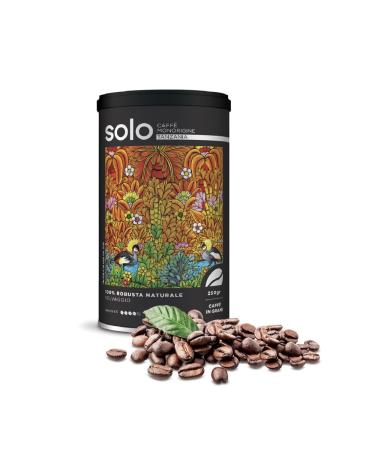 SOLO - Caffè Monorigine Tanzania, Roasted Coffee Beans, 250 g, 100% Natural Robusta