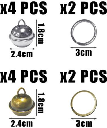 Maxquu 8-Piece Loud Dog & Cat Neck Locks Set | Retro Pet Training Neck Straps & Tracking Bells with 4 Key Rings - Buy Online on GoSupps.com