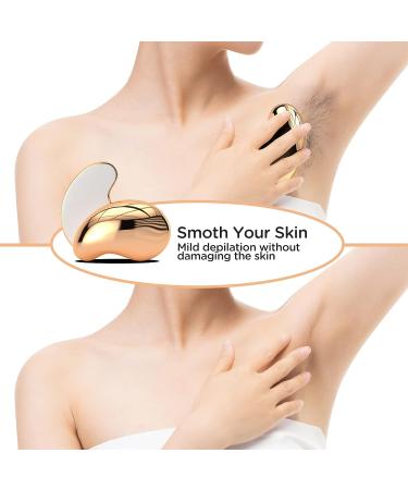 Crystal Hair Eraser - Painless Exfoliation Hair Remover for Arms, Legs, Back - Reusable & Washable - Portable Epilator - Fast & Easy - Gold - Buy Online on GoSupps.com