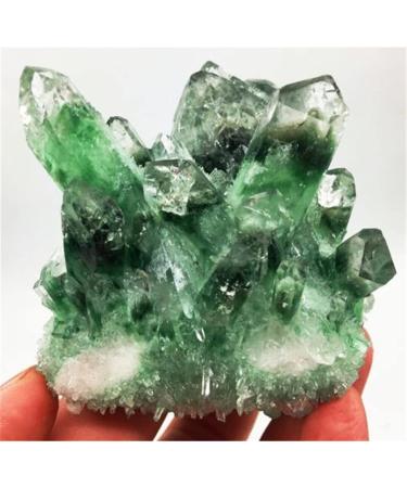 for 700-800g Garden Crystal Cluster Hot Green Ghost Quartz Ore raw Gemstone Specimen Home Decor Crystal Cluster (Size : 1pc)