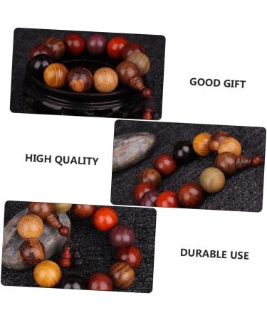 COLLBATH Sandalwood Beads Bracelet Multicolor Bead Bracelet Mens Necklace Stretchy Choker Necklace Buddha Bead Bracelet Bonding Bracelets for Couples Good Mood Wooden Bracelet Multi-jewel 2x2cm Assorted Color f - Buy Online on GoSupps.com