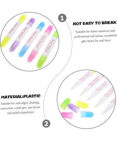 Gatuida Lot de 10 Stylos Dissolvants pour Vernis Ongles Moyen Taille Correcteurs Contours des Ongles Portables et Rechargeables pour Soins Manucure Professionnelle et Domestique  - Buy Online on GoSupps.com