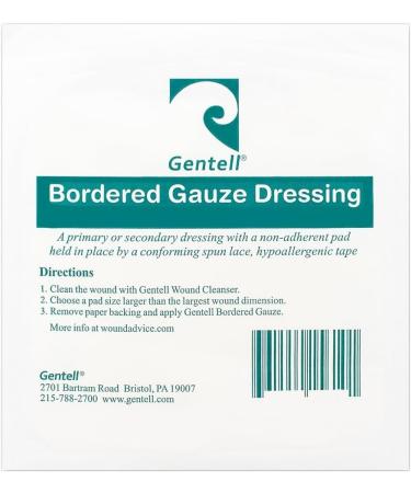 Buy Bordered Gauze Dressings 4x4 Inch - 20 Pack for Optimal Wound Care | International Shipping Available - Buy Online on GoSupps.com