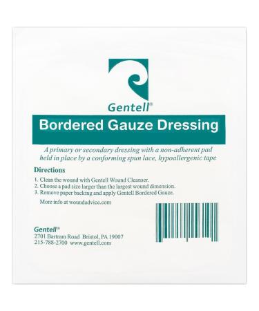Bordered Gauze Dressings 4x4 Inch (1 Pack of 20)