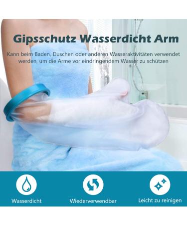Watris Veiyi Waterproof Arm Cast Protector Reusable Shower Cover for Adults | Perfect Bandage Protection - Buy Online on GoSupps.com