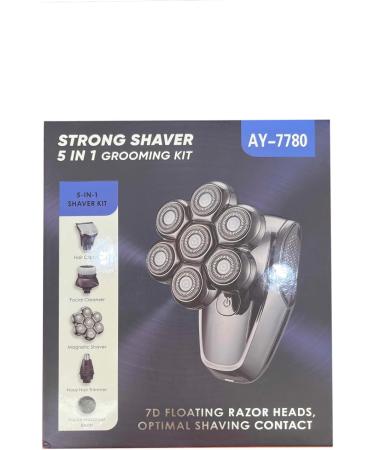 Glatens 5-in-1 Bald Head Shaver for Men - IPX7 Waterproof 0.0mm Precision LED Display Type C Rechargeable - Buy Online on GoSupps.com