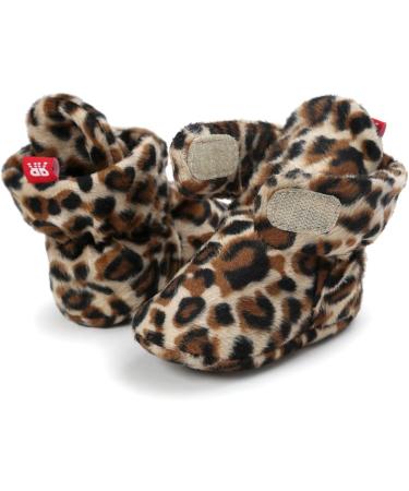 EDOTON Unisex Newborn Winter Boots - Warm Non-Slip Stripe Bootie Socks 6-12 Months (Leopard) - Buy Online on GoSupps.com